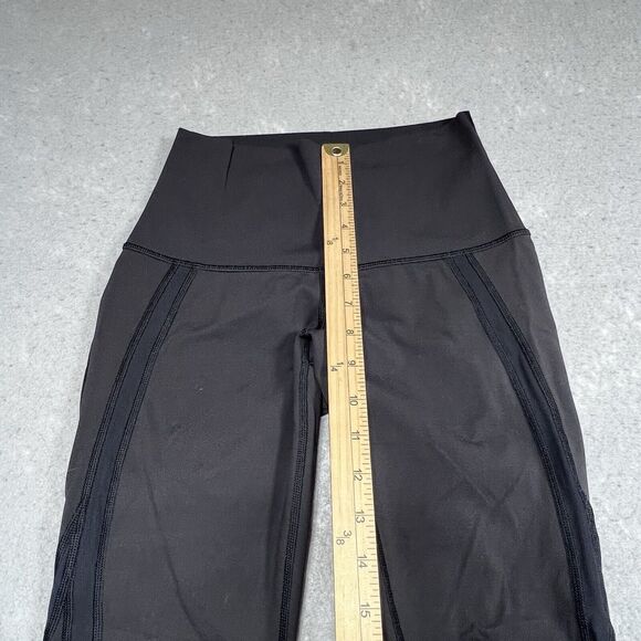 Lululemon Legging Womens Size 4 Black Legging Logo Athleisure Inseam 22” - Picture 7 of 13